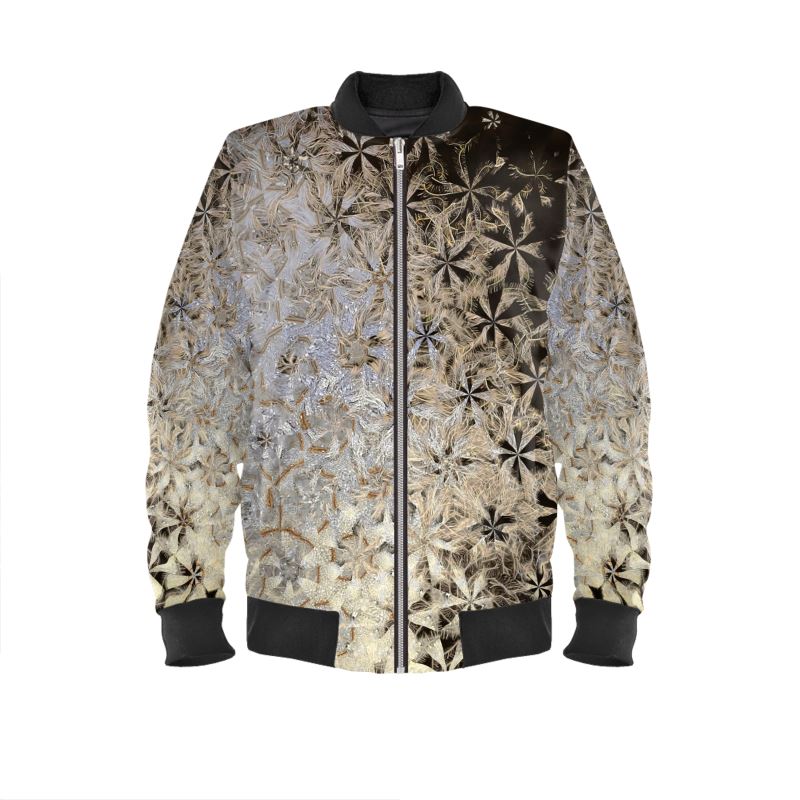 Mens Bomber Jacket Shimmering Feathers