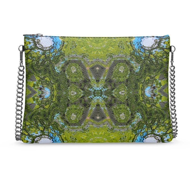 Crossbody Bag with Chain Aspens in Wyoming Blue