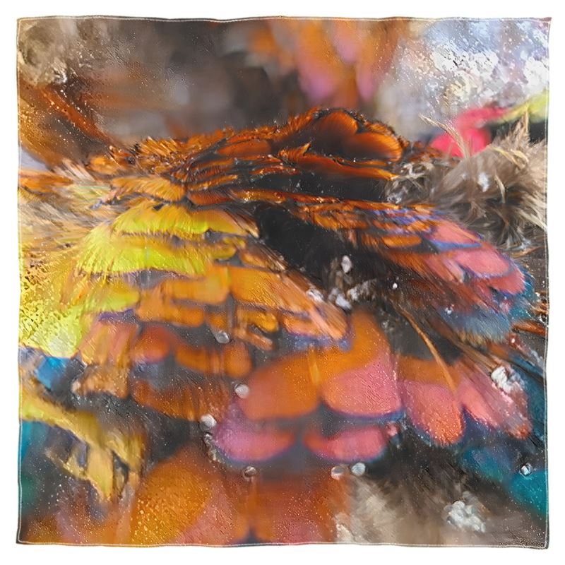 Scarf Wrap or Shawl Pheasant Feathers