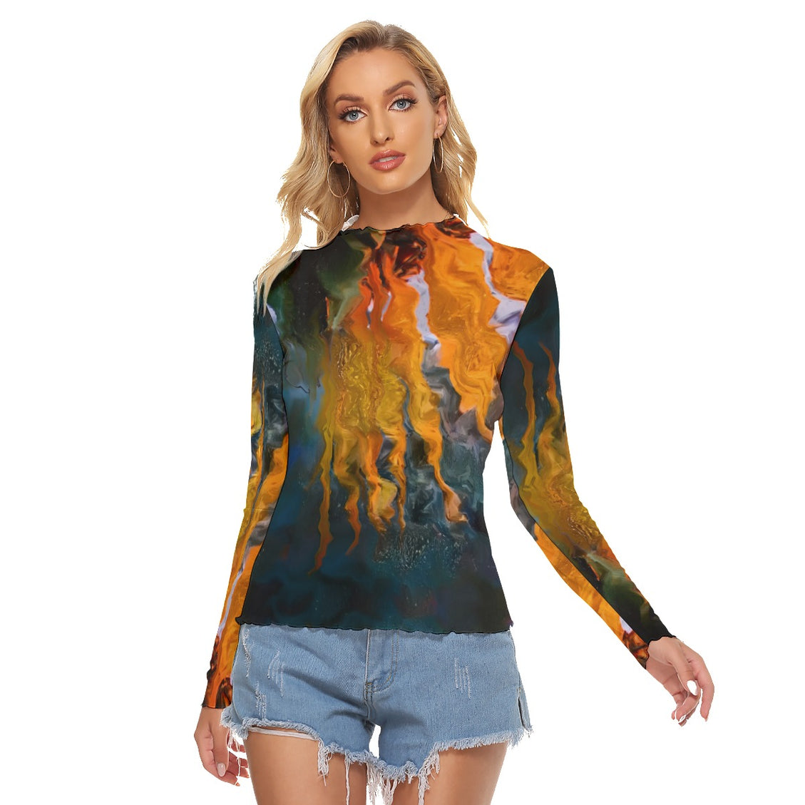 Mesh T-shirt Sunflower in Headlights