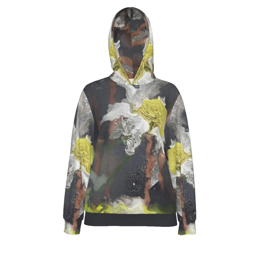 All-Over Print Women's Slim Hoodless Pullover Hoodie Daisy