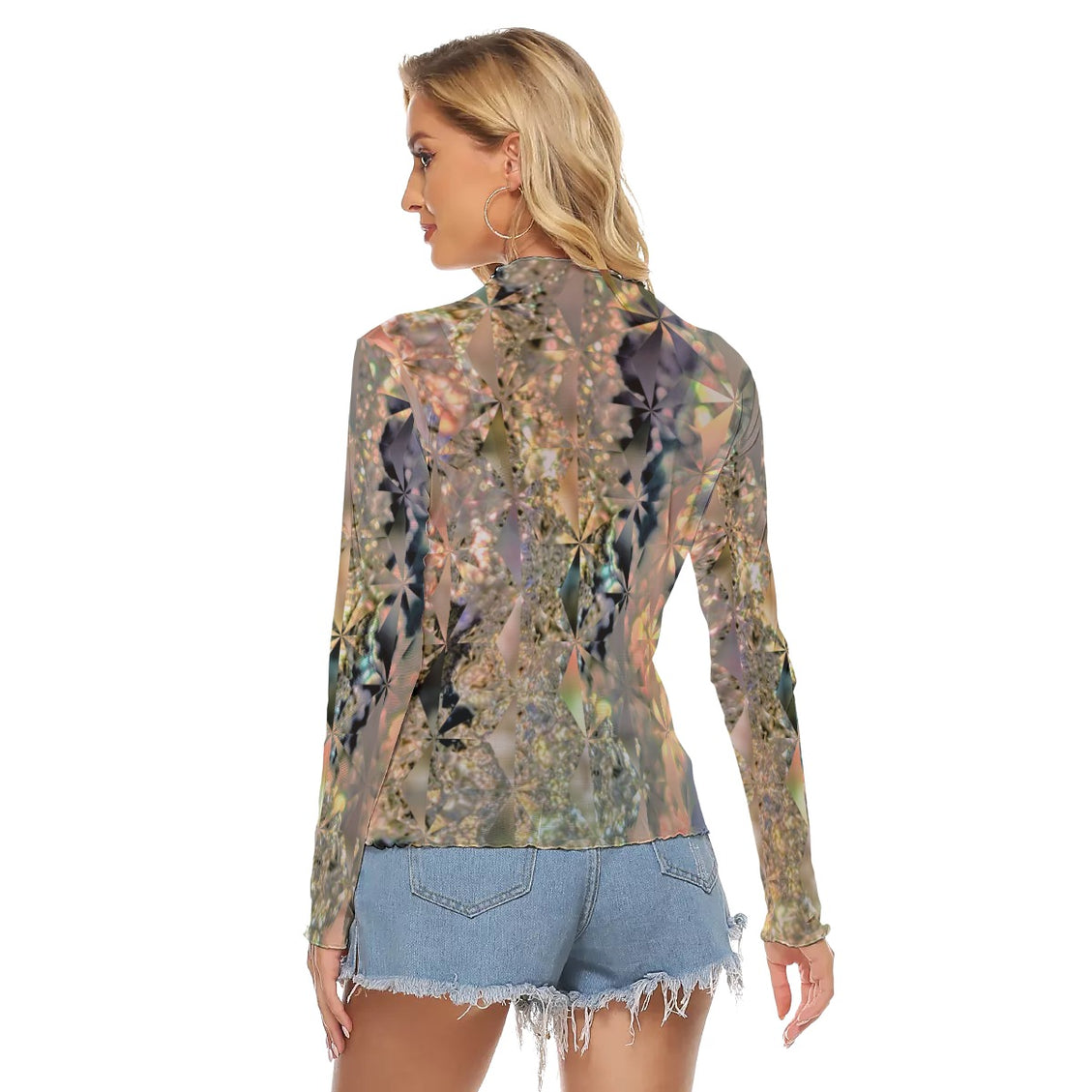 Mesh T-shirt Icy Sunset