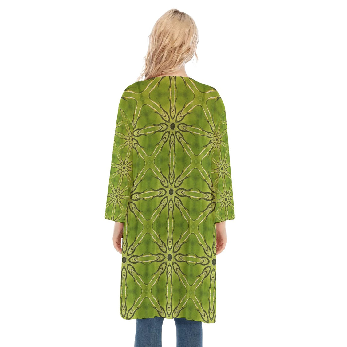 V-neck Mesh Cardigan Dandelion Gold Shimmer