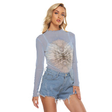 Load image into Gallery viewer, All-Over Print Women&#39;s Mesh T-shirt Dandelion
