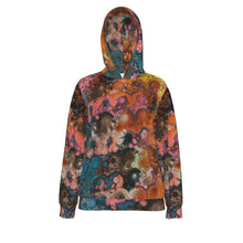Charger l&#39;image dans la galerie, All-Over Print Women&#39;s Slim Pullover Hoodie Frosty Feathers
