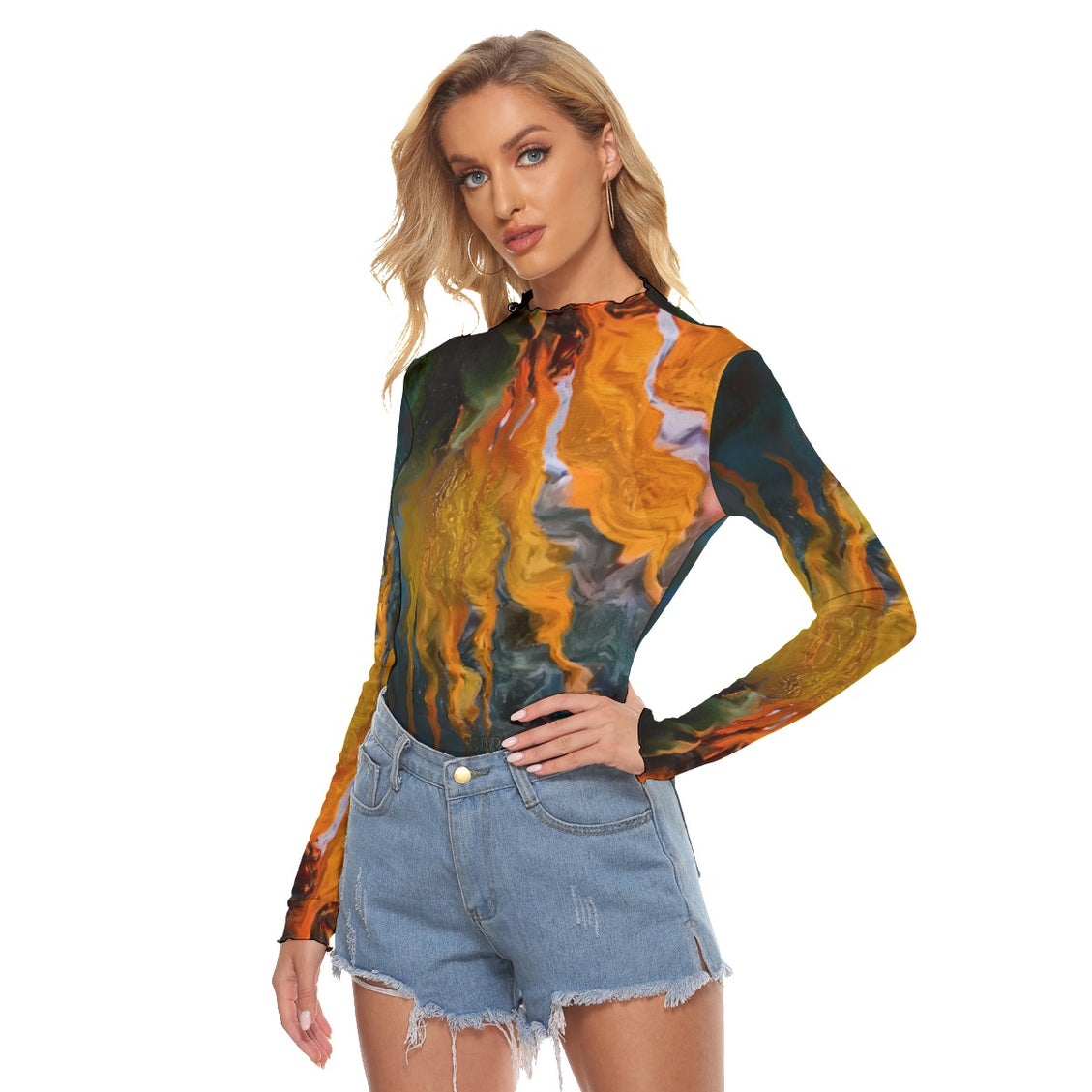 Mesh T-shirt Sunflower in Headlights