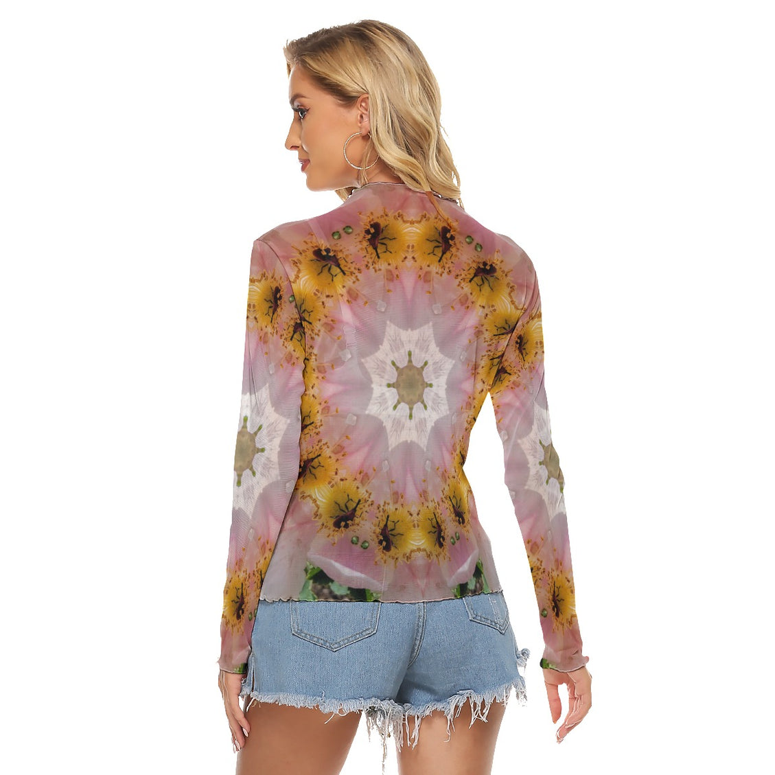 Mesh T-shirt WIldflowers Medallion