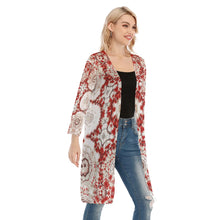 Load image into Gallery viewer, Buffalo Berries Women&#39;s V-neck Mesh Cardigan
