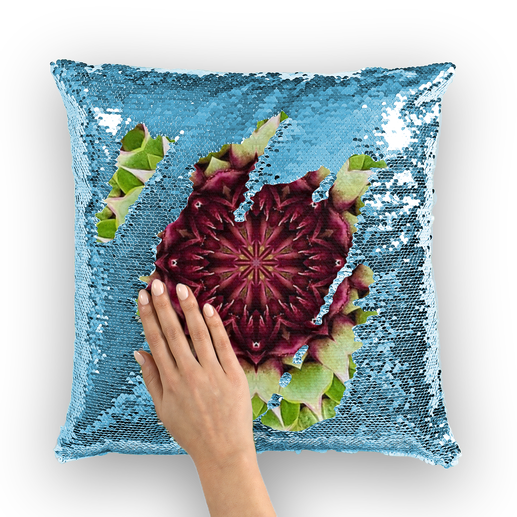 Thistle Sequin Cushion Cover