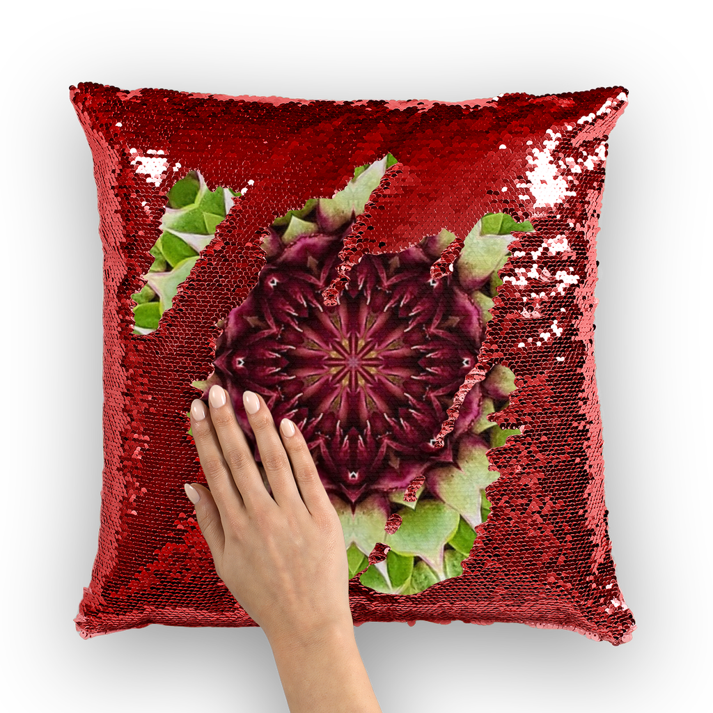 Thistle Sequin Cushion Cover