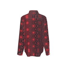 Load image into Gallery viewer, Women&#39;s Classic Long Sleeve Button-Up Shirt Milkweed Red
