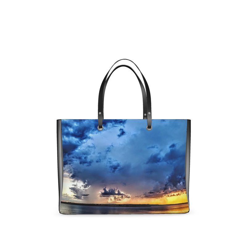 Blue Sunset Handbag - Leather
