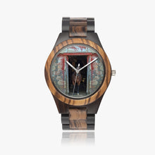 Load image into Gallery viewer, Wood Watch Indian Ebony Horse in Red Barn by JVH
