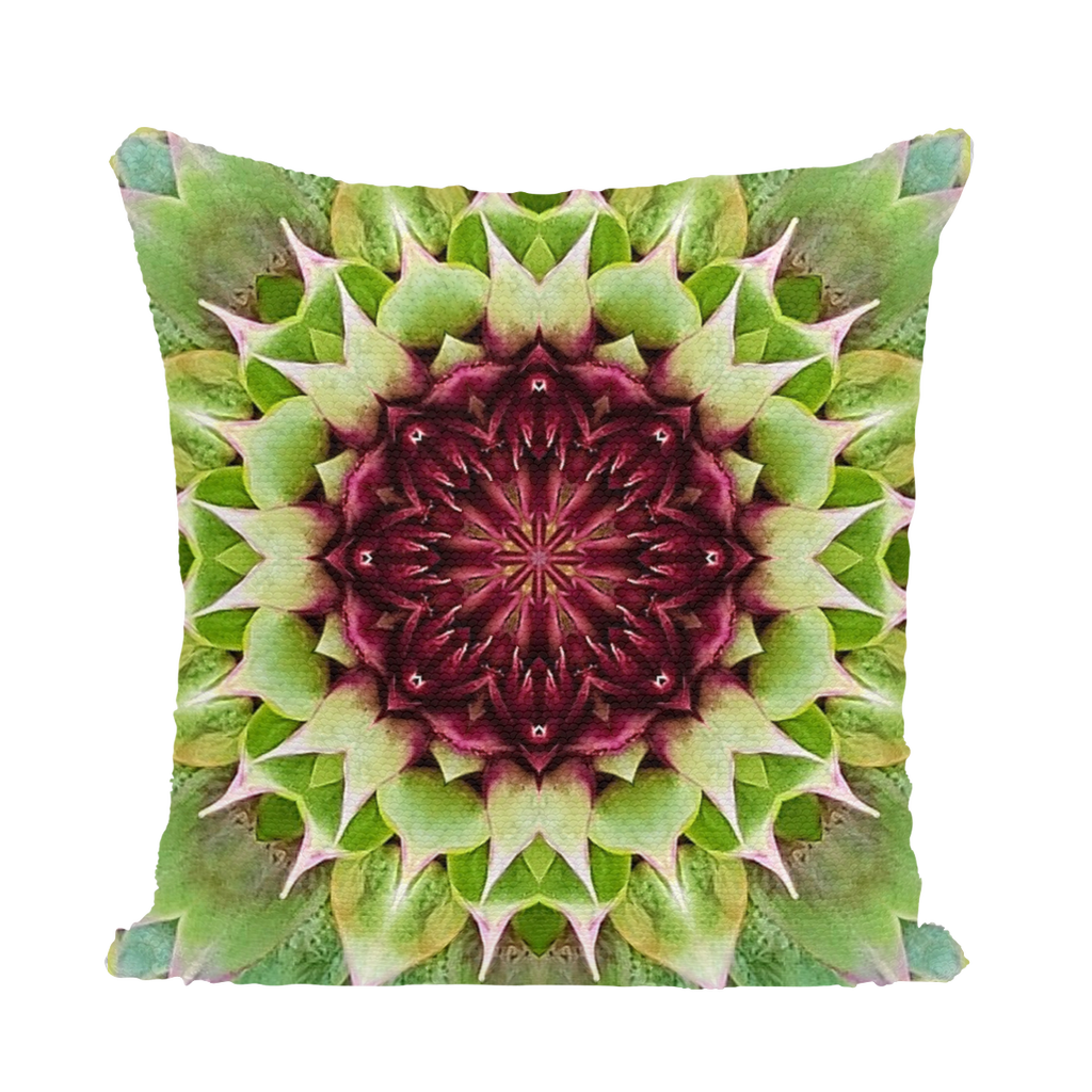 Thistle Sequin Cushion Cover