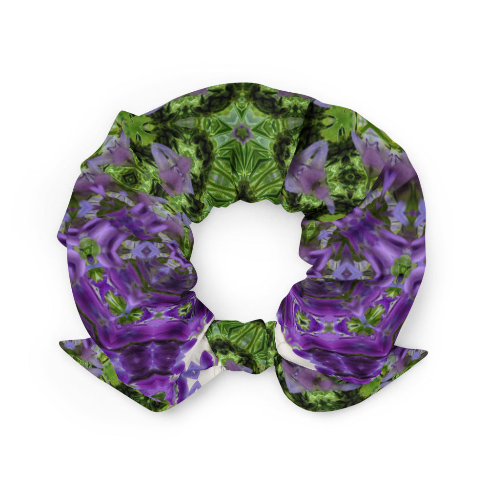 Purple Clover Scrunchie