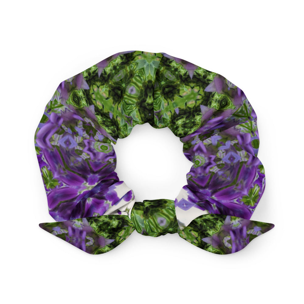 Purple Clover Scrunchie
