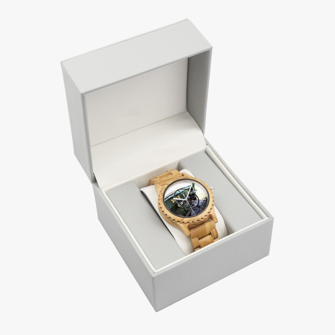 Wood Watch Italian Olive Green International Truck