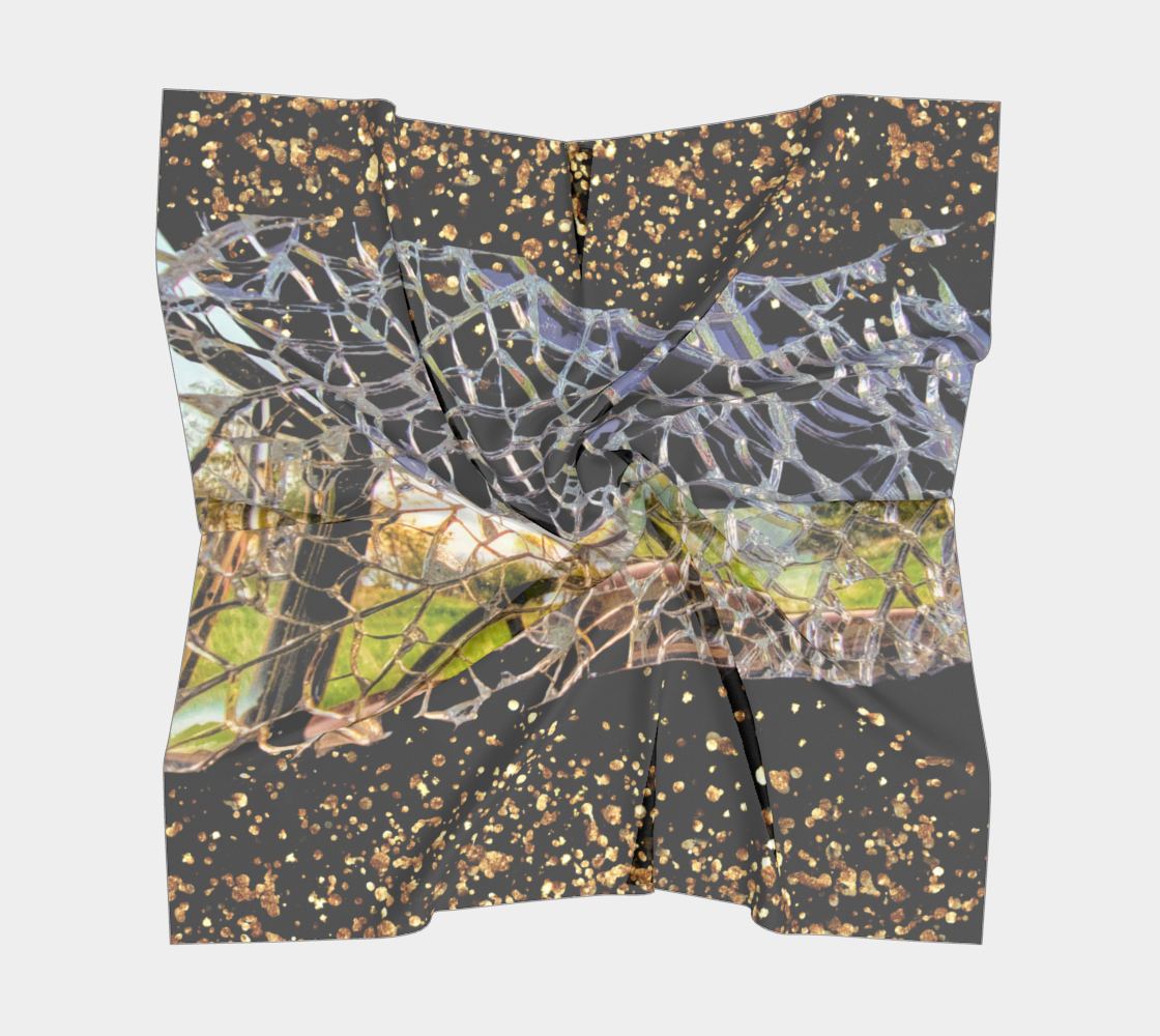 Cracked. Broken. Beautiful.  Black and Gold.