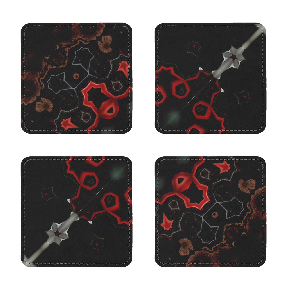 Old Rusty Truck Sublimation Coasters Pack of Four