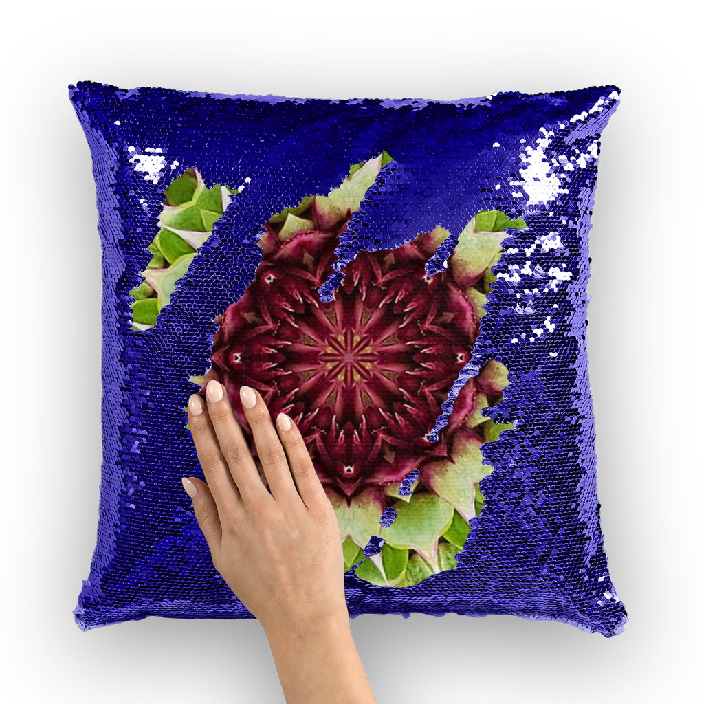Thistle Sequin Cushion Cover
